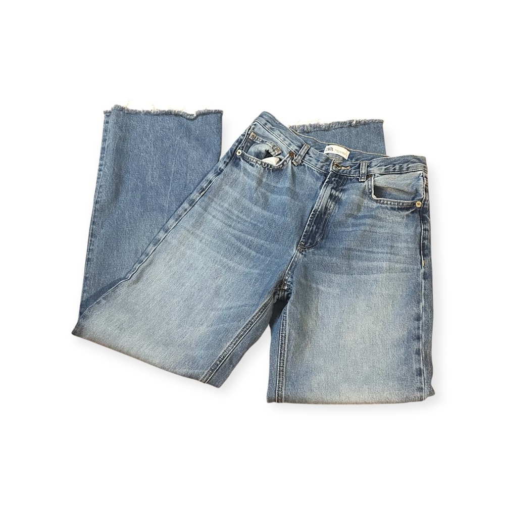 Zara Highrise Wide Leg Denim Jeans